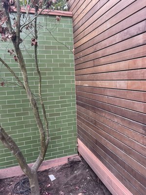 SF Sanctuary - Transforming small spaces into elegant sanctuaries. This backyard oasis in San Francisco features exquisite woodwork and vibrant green tiles, proving that uniqueness knows no size. SF Sanctuary - Transforming small spaces into elegant sanctuaries. This backyard oasis in San Francisco features exquisite woodwork and vibrant green tiles, proving that uniqueness knows no size.