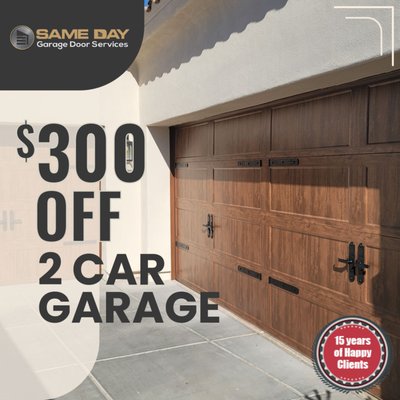 For Visting - At Same Day Garage Door Services, we know how stressful it can be when your garage door suddenly stops working. That’s why we’re proud to be Tempe’s go-to provider for fast and dependable garage door repair and replacement. Whether your garage door is stuck halfway, your garage motor is burnt out, or the opener just won’t respond, our experienced technicians will arrive promptly, fully equipped to fix the problem with same-day service. We help homeowners across Tempe, Gilbert, Chandler, Mesa, Scottsdale, and the greater Phoenix area with everything from quick garage door tune-ups to complete garage door replacements, all while keeping the process simple, stress-free, and affordable.
Broken torsion springs, off-track doors, and noisy operation are more than just annoying. They can pose real safety risks. Our team specializes in safe and precise garage door spring repair, cable replacement, and track adjustments. If your garage door sounds like a freight train every time it opens, we offer quiet garage door solutions with high-performance rollers and insulation upgrades. Need a new opener? We provide smart garage door opener installation with the latest features like Wi-Fi connectivity, mobile app controls, and battery backups. We work with leading brands like LiftMaster, Genie, and Chamberlain to ensure smooth and long-lasting operation.
Your garage is the largest moving part of your home, and a little maintenance goes a long way. That’s why we recommend regular garage door tune-ups to extend the life of your system and prevent unexpected breakdowns. During each service, we complete a detailed inspection, lubricate moving parts, adjust tension, and make sure your sensors, remotes, and safety features are in perfect working order. Our technicians are trained to diagnose and repair any issue, whether it’s a faulty garage door motor, misaligned sensors, or a frayed cable waiting to snap.
If it’s time to upgrade, we offer a full line of modern garage doors that are as stylish as they are functional. From sleek black glass doors to classic wood-look carriage styles, we install doors that complement your home and stand up to Arizona’s intense heat. Looking for energy savings? Ask us about insulated garage doors that improve temperature control and keep your garage quieter and more comfortable year-round. We also offer affordable garage door replacement packages designed to fit your needs and your budget.
We’re proud to be a family-owned business that treats every home like our own. With over 25,000 successful jobs under our belt since 2016, we’ve built our reputation on integrity, craftsmanship, and five-star customer service. Our pricing is clear and competitive, and there’s never any pressure or upselling. We’re licensed, bonded, and insured, so you can feel confident knowing your garage door is in great hands.
(480) 526-4253 or visit samedaygaragedoorservices.com. If your garage door is off track, your opener is unresponsive, or you're just ready for something new, give us a call. Same Day Garage Door Services is here to provide fast help, honest answers, and quality work you can count on. Whether you’re looking for emergency repairs, scheduled maintenance, or expert advice on choosing the right door, we’re ready when you are. Contact us at (480) 526-4253 or visit samedaygaragedoorservices.com to schedule your appointment. Experience what makes us one of Arizona’s top-rated garage door service companies. Reliable repairs. Affordable upgrades. Same-day peace of mind.
Your garage door is more than just a convenience — it’s a critical part of your home’s safety, energy efficiency, and everyday functionality. That’s why homeowners across Tempe and the Phoenix metro area trust Same Day Garage Door Services for dependable, high-quality service at a fair price. If you’re dealing with a garage door that’s shaking, jamming, or simply won’t respond, it might be time to explore options like garage door motor repair or a new smart garage system. We offer the latest garage technology with features like keyless entry, smartphone controls, and ultra-quiet operation. Looking to reduce energy bills and noise? We install insulated garage doors that help maintain temperature inside your garage, even during Arizona’s scorching summers. We also specialize in garage door panel replacement, helping customers avoid full replacements by simply switching out damaged sections. If your garage door is sagging, uneven, or off track, don’t wait for the issue to worsen. Our team responds quickly to realign tracks, repair rollers, and make sure your system is back to running like new. At Same Day Garage Door Services, we believe in solutions that last. That’s why we use only top-rated hardware and durable replacement parts backed by warranties you can trust. From preventative maintenance plans to last-minute emergency fixes, we’re here to provide peace of mind and lasting performance for your garage door system. For Visting - At Same Day Garage Door Services, we know how stressful it can be when your garage door suddenly stops working. That’s why we’re proud to be Tempe’s go-to provider for fast and dependable garage door repair and replacement. Whether your garage door is stuck halfway, your garage motor is burnt out, or the opener just won’t respond, our experienced technicians will arrive promptly, fully equipped to fix the problem with same-day service. We help homeowners across Tempe, Gilbert, Chandler, Mesa, Scottsdale, and the greater Phoenix area with everything from quick garage door tune-ups to complete garage door replacements, all while keeping the process simple, stress-free, and affordable.
Broken torsion springs, off-track doors, and noisy operation are more than just annoying. They can pose real safety risks. Our team specializes in safe and precise garage door spring repair, cable replacement, and track adjustments. If your garage door sounds like a freight train every time it opens, we offer quiet garage door solutions with high-performance rollers and insulation upgrades. Need a new opener? We provide smart garage door opener installation with the latest features like Wi-Fi connectivity, mobile app controls, and battery backups. We work with leading brands like LiftMaster, Genie, and Chamberlain to ensure smooth and long-lasting operation.
Your garage is the largest moving part of your home, and a little maintenance goes a long way. That’s why we recommend regular garage door tune-ups to extend the life of your system and prevent unexpected breakdowns. During each service, we complete a detailed inspection, lubricate moving parts, adjust tension, and make sure your sensors, remotes, and safety features are in perfect working order. Our technicians are trained to diagnose and repair any issue, whether it’s a faulty garage door motor, misaligned sensors, or a frayed cable waiting to snap.
If it’s time to upgrade, we offer a full line of modern garage doors that are as stylish as they are functional. From sleek black glass doors to classic wood-look carriage styles, we install doors that complement your home and stand up to Arizona’s intense heat. Looking for energy savings? Ask us about insulated garage doors that improve temperature control and keep your garage quieter and more comfortable year-round. We also offer affordable garage door replacement packages designed to fit your needs and your budget.
We’re proud to be a family-owned business that treats every home like our own. With over 25,000 successful jobs under our belt since 2016, we’ve built our reputation on integrity, craftsmanship, and five-star customer service. Our pricing is clear and competitive, and there’s never any pressure or upselling. We’re licensed, bonded, and insured, so you can feel confident knowing your garage door is in great hands.
(480) 526-4253 or visit samedaygaragedoorservices.com. If your garage door is off track, your opener is unresponsive, or you're just ready for something new, give us a call. Same Day Garage Door Services is here to provide fast help, honest answers, and quality work you can count on. Whether you’re looking for emergency repairs, scheduled maintenance, or expert advice on choosing the right door, we’re ready when you are. Contact us at (480) 526-4253 or visit samedaygaragedoorservices.com to schedule your appointment. Experience what makes us one of Arizona’s top-rated garage door service companies. Reliable repairs. Affordable upgrades. Same-day peace of mind.
Your garage door is more than just a convenience — it’s a critical part of your home’s safety, energy efficiency, and everyday functionality. That’s why homeowners across Tempe and the Phoenix metro area trust Same Day Garage Door Services for dependable, high-quality service at a fair price. If you’re dealing with a garage door that’s shaking, jamming, or simply won’t respond, it might be time to explore options like garage door motor repair or a new smart garage system. We offer the latest garage technology with features like keyless entry, smartphone controls, and ultra-quiet operation. Looking to reduce energy bills and noise? We install insulated garage doors that help maintain temperature inside your garage, even during Arizona’s scorching summers. We also specialize in garage door panel replacement, helping customers avoid full replacements by simply switching out damaged sections. If your garage door is sagging, uneven, or off track, don’t wait for the issue to worsen. Our team responds quickly to realign tracks, repair rollers, and make sure your system is back to running like new. At Same Day Garage Door Services, we believe in solutions that last. That’s why we use only top-rated hardware and durable replacement parts backed by warranties you can trust. From preventative maintenance plans to last-minute emergency fixes, we’re here to provide peace of mind and lasting performance for your garage door system.
