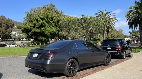 Shuttle to LAX Up to 4 people $175 - Experience the epitome of luxury and convenience with our exclusive black Mercedes-Benz S550 shuttle service to LAX airport. Whether you’re a business traveler or leisure seeker, our premium transportation solution offers a seamless and stylish journey for up to four passengers.
Indulge in the comfort of our meticulously maintained Mercedes-Benz S550, known for its refined elegance and advanced features. Our professional and experienced chauffeurs ensure a smooth and punctual ride, providing you with peace of mind and a stress-free airport transfer.
Arrive in style at LAX as our chauffeur navigates the traffic, leaving you free to relax or catch up on work during your journey. We prioritize your safety and comfort, offering a high-end travel experience that exceeds expectations.
Book our black Mercedes-Benz S550 shuttle service today and enjoy the perfect blend of sophistication and convenience. Contact us now to reserve your spot and elevate your travel experience to new heights. Shuttle to LAX Up to 4 people $175 - Experience the epitome of luxury and convenience with our exclusive black Mercedes-Benz S550 shuttle service to LAX airport. Whether you’re a business traveler or leisure seeker, our premium transportation solution offers a seamless and stylish journey for up to four passengers.
Indulge in the comfort of our meticulously maintained Mercedes-Benz S550, known for its refined elegance and advanced features. Our professional and experienced chauffeurs ensure a smooth and punctual ride, providing you with peace of mind and a stress-free airport transfer.
Arrive in style at LAX as our chauffeur navigates the traffic, leaving you free to relax or catch up on work during your journey. We prioritize your safety and comfort, offering a high-end travel experience that exceeds expectations.
Book our black Mercedes-Benz S550 shuttle service today and enjoy the perfect blend of sophistication and convenience. Contact us now to reserve your spot and elevate your travel experience to new heights.