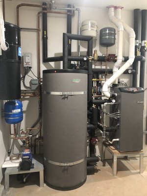 Boiler Installation - Certain boiler systems offer the capability to not only heat for domestic water usage, but also for hydronic radiant heat, which can be about 30% more energy efficient than forced air. Boiler Installation - Certain boiler systems offer the capability to not only heat for domestic water usage, but also for hydronic radiant heat, which can be about 30% more energy efficient than forced air.