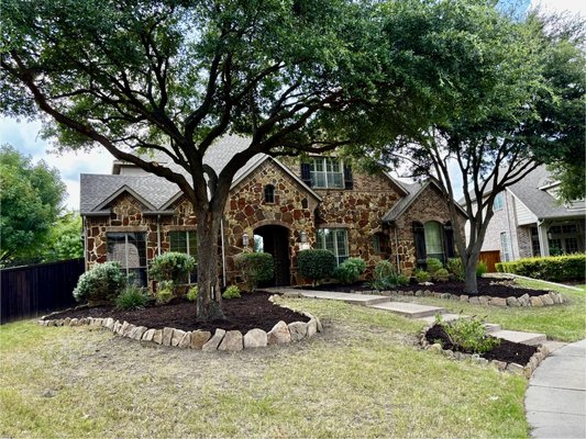 Beautiful transformation using boulders, mulch, and trimming - Checkout this transformation on this yard that was an eyesore to the HOA. Which is now a showstopper to the whole neighborhood. Using 4 tons of mossy boulders, 7 yards of mulch and a lot of trimming this yard has the curb appeal it needed. Beautiful transformation using boulders, mulch, and trimming - Checkout this transformation on this yard that was an eyesore to the HOA. Which is now a showstopper to the whole neighborhood. Using 4 tons of mossy boulders, 7 yards of mulch and a lot of trimming this yard has the curb appeal it needed.