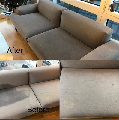 Steam Carpet & Upholstery cleaning
Before/After - Before:
The carpet looks heavily stained, discolored, and worn, especially in high-traffic areas.
After:
The carpet appears revitalized, stain-free, and uniformly bright, looking as good as new. Steam Carpet & Upholstery cleaning
Before/After - Before:
The carpet looks heavily stained, discolored, and worn, especially in high-traffic areas.
After:
The carpet appears revitalized, stain-free, and uniformly bright, looking as good as new.
