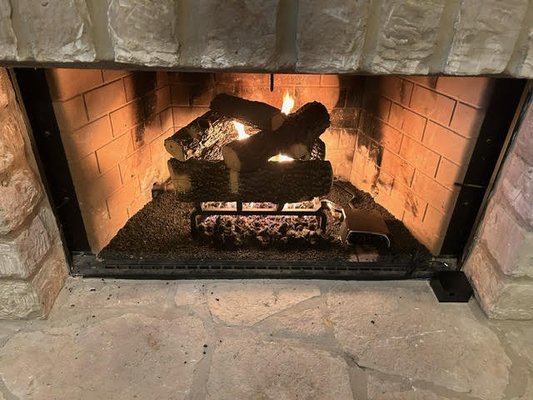 Vented Gas Fireplace Installation - This customer wanted to convert from a Wood burning fireplace to a Gas burning fireplace.
He has a Vented chimney type of fireplace.
The system is pilot operated with a remove control Option. It has a Hi/Low flame option and does not rely on power from the house. Which means it can be used during power shortages. Vented Gas Fireplace Installation - This customer wanted to convert from a Wood burning fireplace to a Gas burning fireplace.
He has a Vented chimney type of fireplace.
The system is pilot operated with a remove control Option. It has a Hi/Low flame option and does not rely on power from the house. Which means it can be used during power shortages.