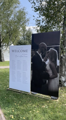 Wedding & Event Signs - Make your event unforgettable with our eye-catching event signs. Whether you’re hosting a corporate gathering, wedding, or special celebration, our custom-designed signs, dance floor are perfect for adding a touch of elegance and style to your occasion.
From sleek and sophisticated designs to vibrant and playful graphics, we offer a wide range of options to suit your event’s theme and ambiance. Our professional team will work closely with you to create personalized signage that captures the essence of your event and ensures maximum visibility on the road.
Trust us to deliver high-quality event signs that leave a lasting impression on your guests and make your event truly memorable. Dance floor wrap , Board Sign, Welcome Sign, Sitting Plan. Wedding & Event Signs - Make your event unforgettable with our eye-catching event signs. Whether you’re hosting a corporate gathering, wedding, or special celebration, our custom-designed signs, dance floor are perfect for adding a touch of elegance and style to your occasion.
From sleek and sophisticated designs to vibrant and playful graphics, we offer a wide range of options to suit your event’s theme and ambiance. Our professional team will work closely with you to create personalized signage that captures the essence of your event and ensures maximum visibility on the road.
Trust us to deliver high-quality event signs that leave a lasting impression on your guests and make your event truly memorable. Dance floor wrap , Board Sign, Welcome Sign, Sitting Plan.