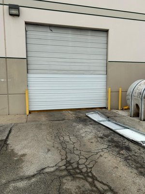 Commercial Overhead Door Panel Replacement – Cincinnati, OH - Commercial overhead door panel replacement for a warehouse facility in Cincinnati, OH. The existing door had severe impact damage that bent the lower section and prevented proper closure. We removed the damaged panels and installed new reinforced sections to restore structural integrity and safe operation.

The project included track inspection, hardware reinforcement, bottom seal replacement, and full balance testing to ensure smooth daily performance. Buck Strong Garage Doors provides professional commercial garage door repair and panel replacement throughout Cincinnati and surrounding Ohio areas.