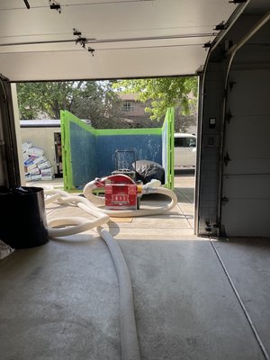 Vacuum out, blow in. - Full vacuum out of attic, air seal and then blow in of new fiberglass Vacuum out, blow in. - Full vacuum out of attic, air seal and then blow in of new fiberglass