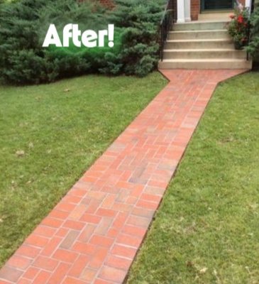 Traditional Brick Brilliance - Glen Rock - A cracked concrete path was replaced with a vibrant brick paver walkway that brings charm and character to the front yard. The new design widens near the steps, creating a graceful and welcoming entry. The brick pattern adds texture and warmth, complementing the surrounding greenery. This upgrade not only improves durability but also enhances curb appeal. It's a classic transformation that blends elegance with everyday function. Traditional Brick Brilliance - Glen Rock - A cracked concrete path was replaced with a vibrant brick paver walkway that brings charm and character to the front yard. The new design widens near the steps, creating a graceful and welcoming entry. The brick pattern adds texture and warmth, complementing the surrounding greenery. This upgrade not only improves durability but also enhances curb appeal. It's a classic transformation that blends elegance with everyday function.