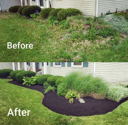 Mowing lawn - fertilizer and sedding Mowing lawn - fertilizer and sedding