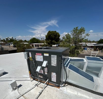 NEW Gas Package AC Unit - Replaced the old AC package unit with an affordable option from our affordable line of AC units. 2 Day instal start to finish, and now under warranty! Peace of mind and ice cold air for our customer❄️ NEW Gas Package AC Unit - Replaced the old AC package unit with an affordable option from our affordable line of AC units. 2 Day instal start to finish, and now under warranty! Peace of mind and ice cold air for our customer❄️
