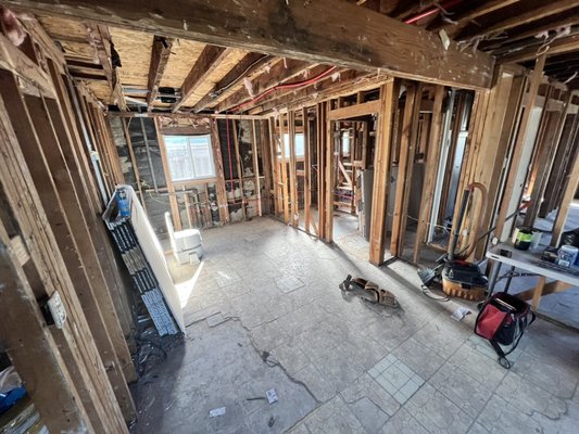 Fremont full house remodel - Full home remodel, rewiring, new plumbing installed, repairs to framing, insulation/ drywall and light fixture install Fremont full house remodel - Full home remodel, rewiring, new plumbing installed, repairs to framing, insulation/ drywall and light fixture install