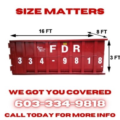 SIZE MATTERS! - Check out the sizes we have available