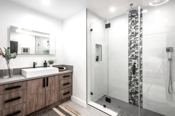 Full Re-Model of a 3,000 sqft Home In San Marino - This FULL GUT OUT RE-MODEL was done in the beautiful city of San Marino CA. We did an open concept in the kitchen area and added white on white shakers with a River white quartz. Added a 36"x36" White porcelain tile throughout the home. Complete re-model to the bathrooms and downstairs area. Please check out the before and afters. For any questions or concerns please feel free to give us a call! Thank You!