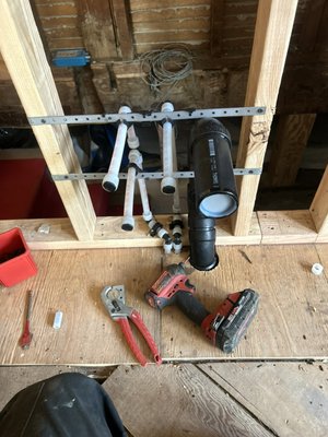 Residential remodel - We added a bathroom in a 100year old home for a sweet couple in north Portland Residential remodel - We added a bathroom in a 100year old home for a sweet couple in north Portland