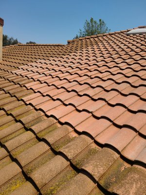 Power Wash Escondido Project - Power wash exterior tile roof
