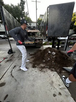 Dirt Removal - Dirt removal . We can remove dirt from wherever it may be. We have wheelbarrows , bins and muscle for any job big or small. Also we have access to bobcats and excavator for any big projects Dirt Removal - Dirt removal . We can remove dirt from wherever it may be. We have wheelbarrows , bins and muscle for any job big or small. Also we have access to bobcats and excavator for any big projects