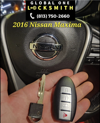 2016 Nissan Maxima - Lost Car Key - 2016 Nissan Maxima all keys lost! Do you need a car key? We provide automotive car key services for all brands of cars. Call us today for a quote. 2016 Nissan Maxima - Lost Car Key - 2016 Nissan Maxima all keys lost! Do you need a car key? We provide automotive car key services for all brands of cars. Call us today for a quote.