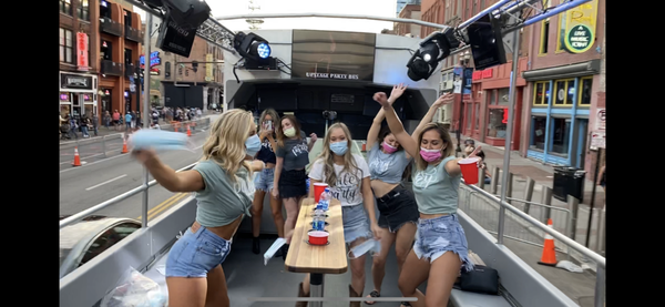Largest Open-Air Party Bus in the World! - Join our fun shared tour(with others), or have your own private tour with Upstage Party Bus! Grab a drink from your private bartender & dance your way through Nashville as you see all the hotspots!

Not your typical Party Bus Tour of Nashville.

2 Full Hours!

www.UpstagePartyBus.com
Upstage Party Bus has what others don’t!
✔️ Professional Concert Lighting
✔️ 7 TV’s that display music videos
✔️ Private DJ
✔️ Private Bartender
✔️ Refrigeration
✔️ Pickup Drinks at our Pickup Location (no need to pack a cooler!)
✔️ Custom Fold Away Leather Seating
✔️ Air Ride Suspension (smoothest ride possible)
✔️ Concert Stereo System
✔️ Top of the line Coach Bus
✔️ Full Convertible Top w/side windows (Never worry about cancellations due to weather!)
✔️ Four Seasons - Ride all year round!