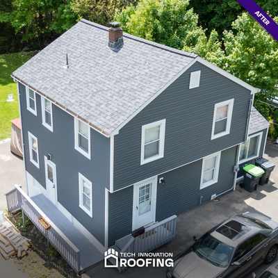 Siding and Roof Renovation - Our latest project in Waterbury involved a complete transformation of both the roof and siding on a charming family home. We upgraded the roof with advanced, weather-resistant materials that promise longevity and enhanced insulation. Simultaneously, we refreshed the siding with stylish, durable options that dramatically improved the home's exterior aesthetics. The project was executed seamlessly, with meticulous attention to detail, ensuring a stunning makeover that has left the homeowners absolutely thrilled. Their home now stands out with a modern, cohesive look that increases both value and comfort. Siding and Roof Renovation - Our latest project in Waterbury involved a complete transformation of both the roof and siding on a charming family home. We upgraded the roof with advanced, weather-resistant materials that promise longevity and enhanced insulation. Simultaneously, we refreshed the siding with stylish, durable options that dramatically improved the home's exterior aesthetics. The project was executed seamlessly, with meticulous attention to detail, ensuring a stunning makeover that has left the homeowners absolutely thrilled. Their home now stands out with a modern, cohesive look that increases both value and comfort.