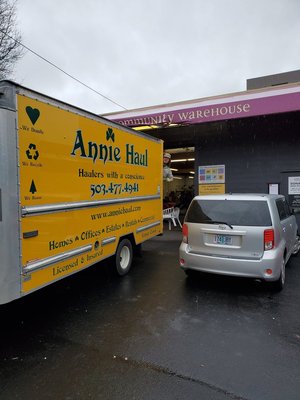 Celebrating 24 years as Your Local Green Junk Removal Sevice - Over the last 24 years, Annie Haul has helped THOUSANDS of home owners and businesses with their hauling needs, one item to complete clear outs. The true scope of our work is difficult to show in a photo or two. Our reputation, repeat clients and their referrals, the recommendations of realtors, Metro, dozens of local non-profits- whom we partner with, is what we are all about. Call us for a Free Estimate, please. We want to work with you to keep as much good Junk out of the landfill. Dump is our last stop. We say NO to dump trucks. Celebrating 24 years as Your Local Green Junk Removal Sevice - Over the last 24 years, Annie Haul has helped THOUSANDS of home owners and businesses with their hauling needs, one item to complete clear outs. The true scope of our work is difficult to show in a photo or two. Our reputation, repeat clients and their referrals, the recommendations of realtors, Metro, dozens of local non-profits- whom we partner with, is what we are all about. Call us for a Free Estimate, please. We want to work with you to keep as much good Junk out of the landfill. Dump is our last stop. We say NO to dump trucks.