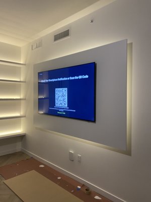 Tv lighting panel - Custom-built TV wall panel with integrated LED backlighting. The panel was designed to hide all cables and create a modern, floating look. The soft LED glow behind the TV adds ambiance and style to the living room. The client was impressed with the clean finish and functionality Tv lighting panel - Custom-built TV wall panel with integrated LED backlighting. The panel was designed to hide all cables and create a modern, floating look. The soft LED glow behind the TV adds ambiance and style to the living room. The client was impressed with the clean finish and functionality