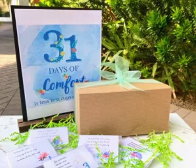 31 Day Tea Box - Tea is comfort in a cup. This tea box sampler comes with 31 varieties of tea for 31 days of something delicious to look forward to. Each tea packet is numbered 1-31 to take you through a thoughtful tea journey day by day. Each tea is also wrapped in a comforting saying sure to bring a smile to your face. 31 Day Tea Box - Tea is comfort in a cup. This tea box sampler comes with 31 varieties of tea for 31 days of something delicious to look forward to. Each tea packet is numbered 1-31 to take you through a thoughtful tea journey day by day. Each tea is also wrapped in a comforting saying sure to bring a smile to your face.
