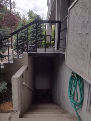 La Concorde Stair Cage - La Concorde Condominiums is a beautiful piece of property in the heart of downtown Denver. The problem they were running in to, was in dealing with people defacing and vandalizing property in their stairwell. River Bend fabricated a cage, with a panic bar to meet fire code, preventing people from going down the stairwell but allowing egress access in case of emergency. If you have a problem, we have a solution! La Concorde Stair Cage - La Concorde Condominiums is a beautiful piece of property in the heart of downtown Denver. The problem they were running in to, was in dealing with people defacing and vandalizing property in their stairwell. River Bend fabricated a cage, with a panic bar to meet fire code, preventing people from going down the stairwell but allowing egress access in case of emergency. If you have a problem, we have a solution!