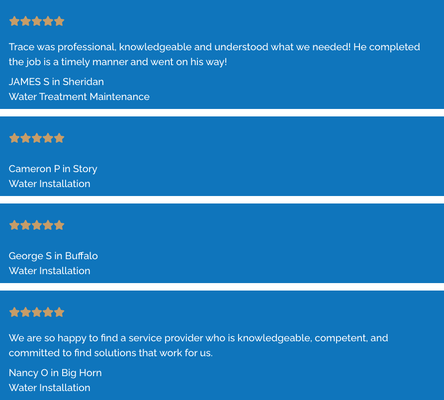 Positive Client Testimonials - Our customers have nothing but great things to say about the team Positive Client Testimonials - Our customers have nothing but great things to say about the team