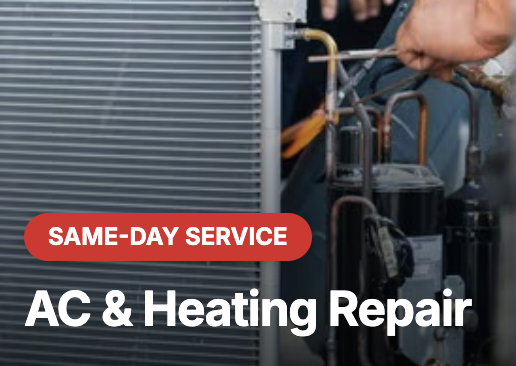 AC & Heating Repair (Same-Day Service) - Fast, reliable repair for all makes and models, starting at just $89. We get your comfort back, day or night.

We Offer:
🛠️ 24/7 emergency repairs
🛠️ Honest, upfront pricing
🛠️ 90-day repair warranty
🛠️ Service on all brands

✔️ Why Choose Us? When comfort can’t wait, we respond quickly and fix it right the first time. You’ll always get clear communication and fair pricing.

📲 Need help now? Call for same-day or emergency HVAC repair!