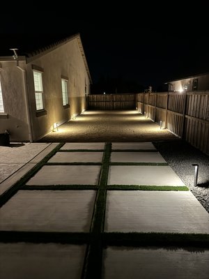 Outdoor Lighting Installation - Upgrade your outdoor space with professional landscaping and lighting powered by dedicated lines and breakers. This setup ensures reliable performance, enhances safety, and highlights key features. Enjoy improved curb appeal, nighttime visibility, and added home value with a well-designed system.