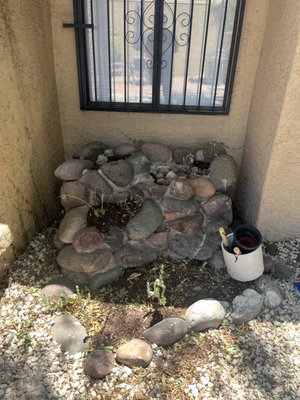 Demolition and Junk removal - Client needed some demolition and junk removed, and he also requested to add white 2 inch  gravel.