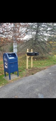 mailbox installation - installed 2 mailboxes for a local company mailbox installation - installed 2 mailboxes for a local company