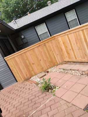 Fence and turf install - Fence and artificial turf install . We installed a fence and then we also installed the artificial turf. Great for little children and pets