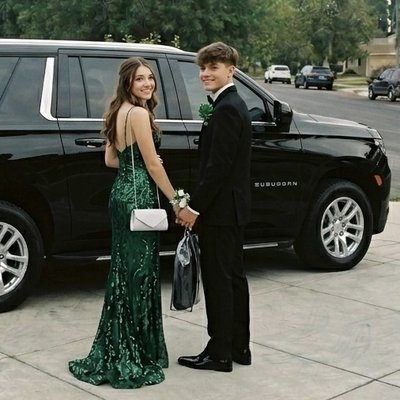 Jeff and Katy Prom - VIP Livery provided luxury SUV transportation for Jeff and Katy’s prom night offering a safe comfortable, and stylish transportation experience in a spacious Chevrolet Suburban. Service included professional chauffeur transportation for the evening with a focus on punctuality, professionalism and creating a memorable special event experience. Perfect for prom transportation, group transportation, and special occasions throughout Los Angeles and Southern California. Jeff and Katy Prom - VIP Livery provided luxury SUV transportation for Jeff and Katy’s prom night offering a safe comfortable, and stylish transportation experience in a spacious Chevrolet Suburban. Service included professional chauffeur transportation for the evening with a focus on punctuality, professionalism and creating a memorable special event experience. Perfect for prom transportation, group transportation, and special occasions throughout Los Angeles and Southern California.
