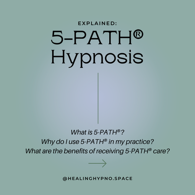 Modern Hypnosis with 5-PATH - I use 5-PATH in my practice because it is a systematic approach to modern hypnosis that delivers repeatable and reliable results for my hypnosis clients. 5-PATH is an advanced system and phased approach that is customized just for you -- heal at the root for lasting change. Modern Hypnosis with 5-PATH - I use 5-PATH in my practice because it is a systematic approach to modern hypnosis that delivers repeatable and reliable results for my hypnosis clients. 5-PATH is an advanced system and phased approach that is customized just for you -- heal at the root for lasting change.