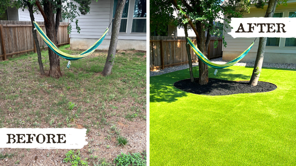 Before & After Transformations - Transform your front yard, backyard, or business exterior/interior with Southern Turf Co’s high quality artificial grass putting green products. Southern Turf Co. offers a wide selection of the industry’s most advanced products that mimic the look and feel of a course quality green. We install everything from elite-grade products to casual and family friendly putting surfaces that everyone can enjoy. Before & After Transformations - Transform your front yard, backyard, or business exterior/interior with Southern Turf Co’s high quality artificial grass putting green products. Southern Turf Co. offers a wide selection of the industry’s most advanced products that mimic the look and feel of a course quality green. We install everything from elite-grade products to casual and family friendly putting surfaces that everyone can enjoy.