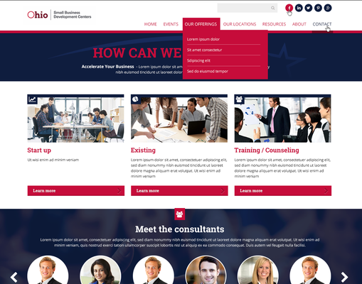 Ohio - Small Business Development Center - SBDC - Marketingear completed another state of the art web design and web development project for Ohio Small Business Development Centers (SBDC) Ohio - Small Business Development Center - SBDC - Marketingear completed another state of the art web design and web development project for Ohio Small Business Development Centers (SBDC)