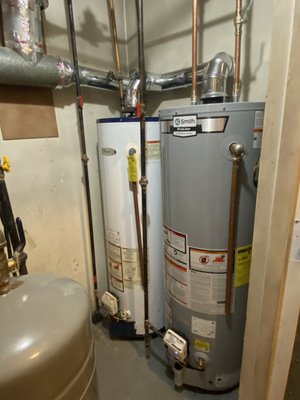New Replacement A.O. Smith Hot Water Heater - We replaced this defective Rheem Hot Water Heater with this brand new A.O. Smith Proline Hot Water Heater that comes with a 6 year Manufactures Warranty. And now this customer's Hot Water is working like a charm. So if you need a replacement Hot Water Heater, feel free to give Urban Mechanical call at 201-687-1074. We will walk you through the process of selecting the Hot Water Heater that best fits your budget and suits your Home.