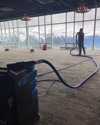 Carpet & Tile Cleaning - - We take care of your carpet using only the best chemical and special equipment most other carpet companies don’t use. With our competitive rates I’m sure you will be happy with the work our techs achieve, here is what we offer.  

- We take pride in how your tile and grout look, we have professional tools and a powerful truck mounted machine to get your tile and grout looking its best. When mopping your floors all that dirty water gets into the porous grout leaving your grout dirty and almost impossible to get out yourself without the right tools.

9 things we do to set ourselves apart from the competition when we clean your home or business.

  1.   We put corner guards in the areas we are cleaning so our hose does not cause any damage.

  2.   We put carpet runners on your floors to prevent any damage to your hardwood surfaces.

  3.   While in your home or business we wear booties on our footwear, so we do not track in any unwanted dirt.

  4.   We vacuum all areas that we can reach. Yes, even the edges.

  5.   We apply cleaning chemical to encapsulate and help breakdown dirt molecules. This helps tremendously when extracting dirt from your carpet.

6.   Then we take it a step further by using a machine throughout the home that provides a deep scrub to the carpet fibers. It’s called a CRB (counter rotating brush) this really brings the dirt and debris from deep in the carpet to the surface. We allow the chemical to sit for 15min.

  7.   Then we do a thorough rinse on the carpet with our carpet wand to extract the dirt and debris.

  8.   Send out a thank you email with instructions on what to do to prepare for your carpet cleaning.

  9.   We send you a follow up email after every carpet cleaning to ensure your happy with our work.