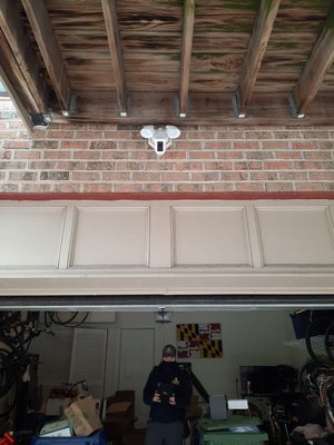Ring flood light installation - We installed a new ring security floodlight with a video camera. The client was very happy to have this lighting installed. Ring flood light installation - We installed a new ring security floodlight with a video camera. The client was very happy to have this lighting installed.