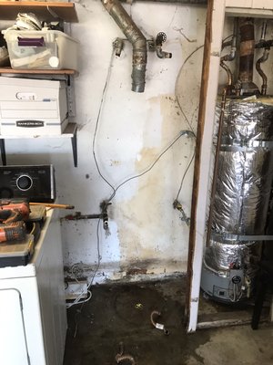 New Water Heater Install - My customer called me and told me the pilot light kept going out so I re-lit and told her to check to see if it were still lit in an hour. It wasn’t. I then gave her the option to install new thermocouple or to replace the the Water Heater. Due to the fact that it was already over 10 years old ( the average life of a Water Heater is 12 years ) she decided to replace it. We removed the old one picked up a new one, installed a new gas flex line and valve, new Water Supply lines and new Straps, then ran the T&P line to a drain. New Water Heater Install - My customer called me and told me the pilot light kept going out so I re-lit and told her to check to see if it were still lit in an hour. It wasn’t. I then gave her the option to install new thermocouple or to replace the the Water Heater. Due to the fact that it was already over 10 years old ( the average life of a Water Heater is 12 years ) she decided to replace it. We removed the old one picked up a new one, installed a new gas flex line and valve, new Water Supply lines and new Straps, then ran the T&P line to a drain.