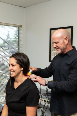 Cold Laser Therapy - Due to the wide range of healing potential, our Baratta Holistic Center team has been trained to utilize this technology for the treatment of many conditions.  Some of the conditions that are commonly treated at our clinic include:

Neck Pain
Low Back Pain
Foot Pain
Neuropathy
Carpal Tunnel Syndrome
Knee Pain
Various Tendonitis
Painful Joints
Fibromyalgia
Arthritis
Bursitis
Various Forms of Acute and Chronic Pain
..... and many more