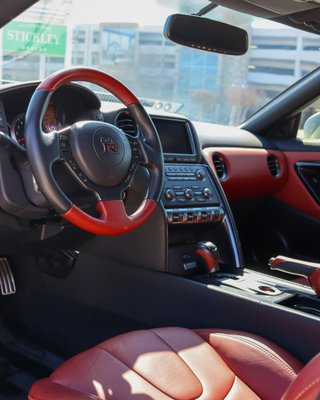 2014 Nission GT-R - Unleash the power of the iconic 2014 Mission GT-R with a touch of luxury in its stunning red interior. 🔥 Elevate your driving experience to new heights. Limited stock available. #MissionGTR #RedInteriorBeauty #PerformanceElevated