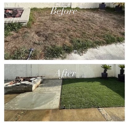 Sod installation - This installation required grading and leveling for a nice finish. We installed marathon 2. A very dark green and drought resistant lawn Sod installation - This installation required grading and leveling for a nice finish. We installed marathon 2. A very dark green and drought resistant lawn