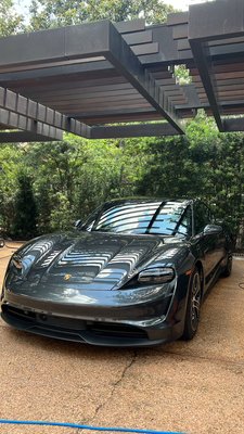 Full detail on this beautiful Porsche Taycan ✨ - Client wanted a complete detail with wax, carpet shampoo, full vacuum and leather condition. They were very satisfied with the results and they let us detail their other 4 vehicles!