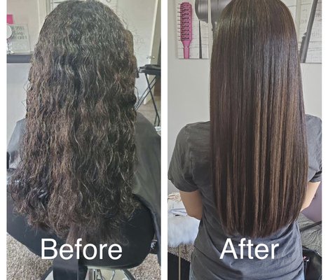 Brazilian Blowout - Brazilian Blowout is life changing! Get straight and smooth hair or just eliminate frizz to enhance your curls. Performed in 80 minuets or less and lasts for months. It cuts drying time in half and protects your hair from environmental damage for up to 6 months. Book your appointment today just in time for summer! Brazilian Blowout - Brazilian Blowout is life changing! Get straight and smooth hair or just eliminate frizz to enhance your curls. Performed in 80 minuets or less and lasts for months. It cuts drying time in half and protects your hair from environmental damage for up to 6 months. Book your appointment today just in time for summer!