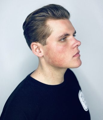 Haircuts - 45 Minute session
12 & up
Any & all haircuts. Includes hair product & styling, a neck shave & cologne aftershave
No designs with any haircut Haircuts - 45 Minute session
12 & up
Any & all haircuts. Includes hair product & styling, a neck shave & cologne aftershave
No designs with any haircut