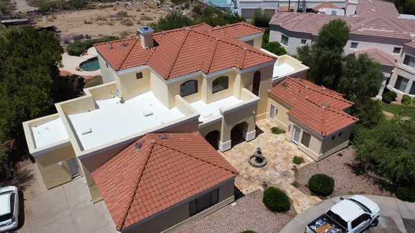 Roof upgrade! ￼￼ - Replacing the old underlayment and spraying foam over the flat sections is an amazing way to upgrade and protect your home!