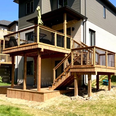 Sister Decks! - Newer More Popular Style Deck With Am Upper and Lower That Connect to Together To maximize Space!