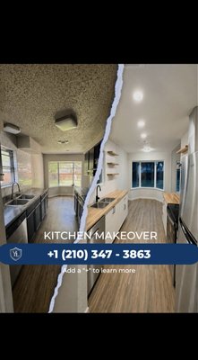 Full Kitchen Renovation - Full kitchen remodel including demolition, new flooring, custom cabinetry, lighting upgrades, drywall repair and modern finishes. The space was completely updated to create a cleaner and more functional layout with a modern design. Full Kitchen Renovation - Full kitchen remodel including demolition, new flooring, custom cabinetry, lighting upgrades, drywall repair and modern finishes. The space was completely updated to create a cleaner and more functional layout with a modern design.