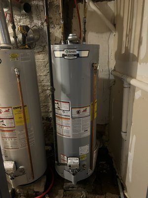 Water heater replacement - Replaced water heater Water heater replacement - Replaced water heater